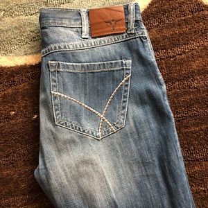 Mens STARCHED Wrangler 20x Jeans size 34x34